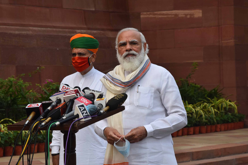 PM Modi addresses media ahead of the Monsoon Session at Parliament