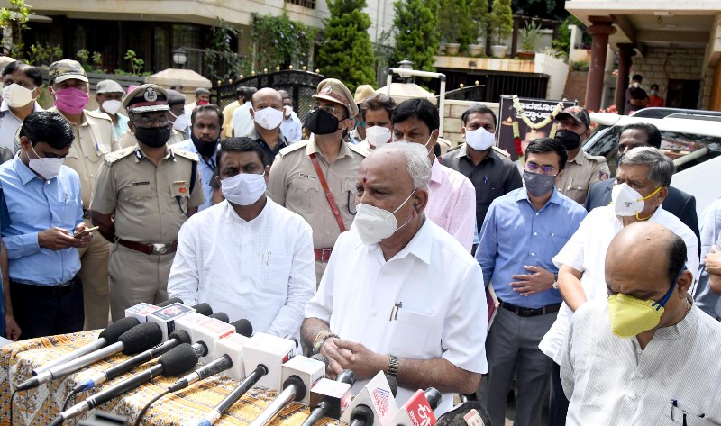 Karnataka CM BS Yediyurappa in Belagavi