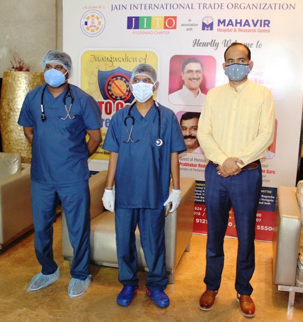 Opening of JITO Covid Care Center in Secunderabad