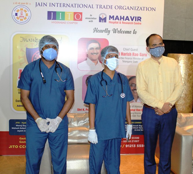 Opening of JITO Covid Care Center in Secunderabad
