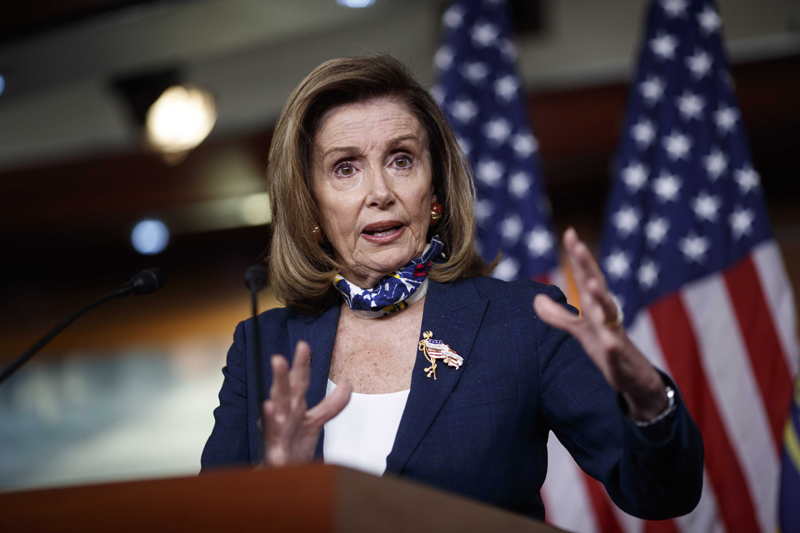 Washington: U.S. House Speaker Nancy Pelosi speaks during a press conference