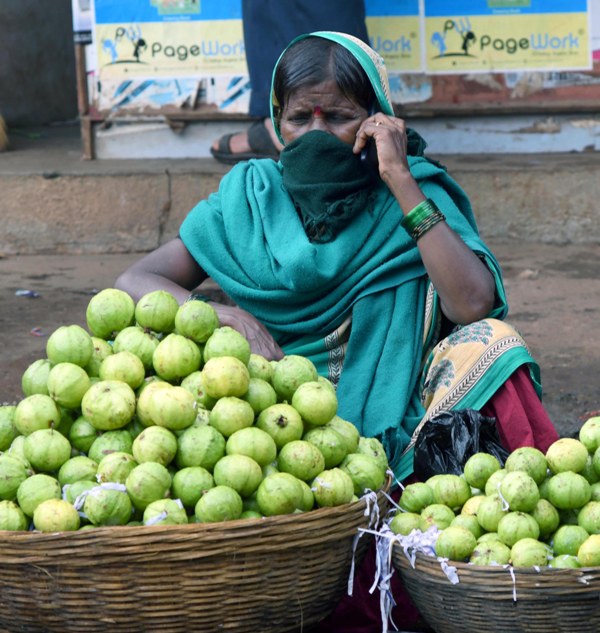 Roadside market in Belagavi