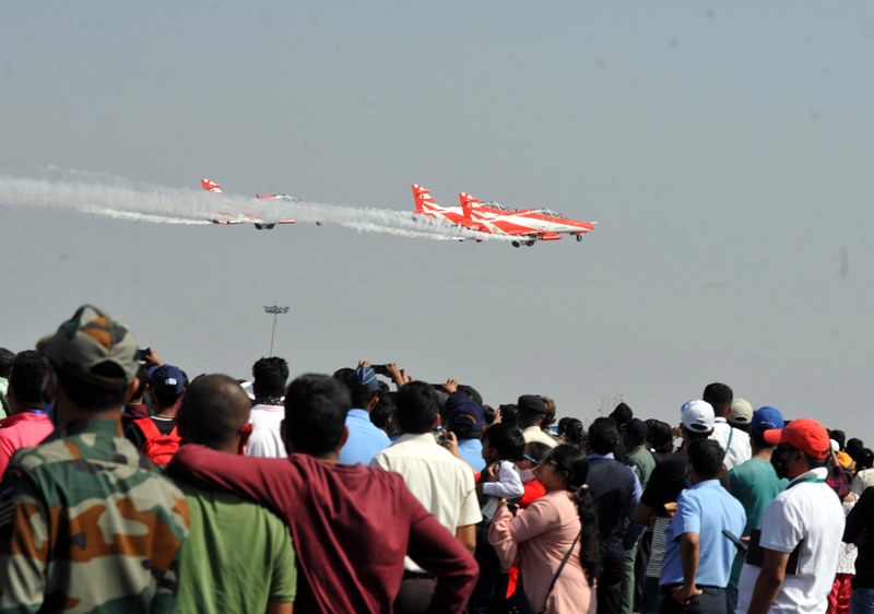 Rehearsls ahead of AERO INDIA 2021 in Bengaluru