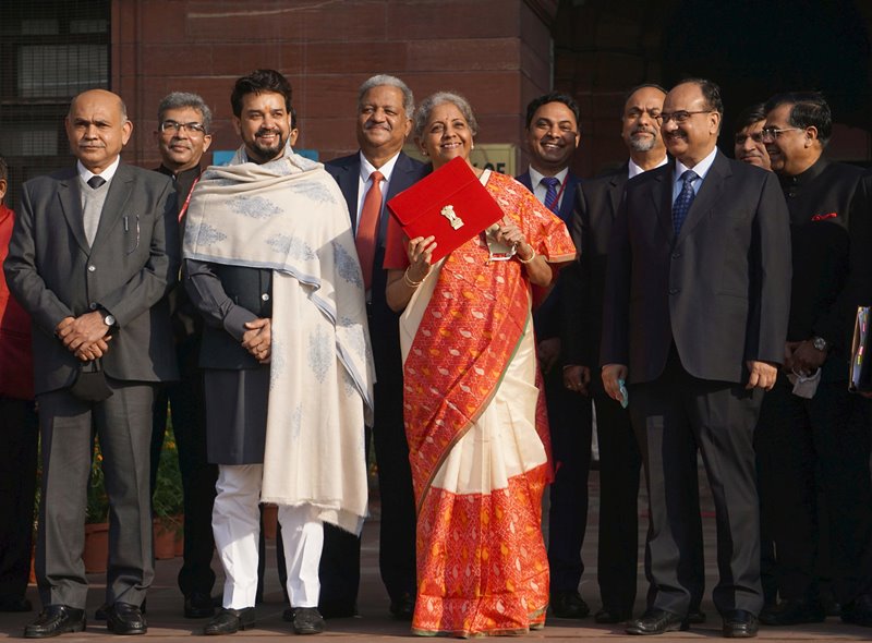 Nirmala Sitharaman in Parliament to present Union Budget 2021