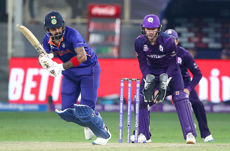 Glimpses of ICC T20 India-Scotland Match