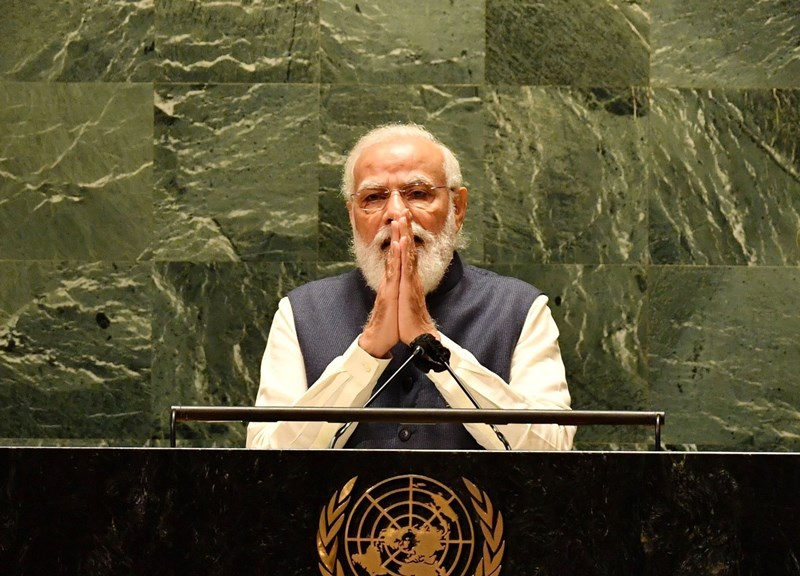 PM Modi addressing 76th session of United Nations General Assembly in New York