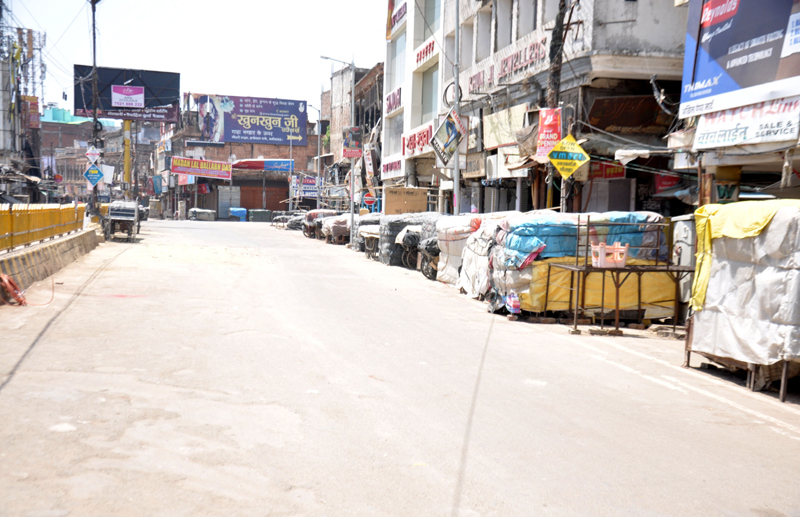 Anti-Covid lockdown in Lucknow