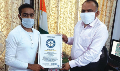 Srinagar youth travels from Srinagar-Delhi in record time of seven days