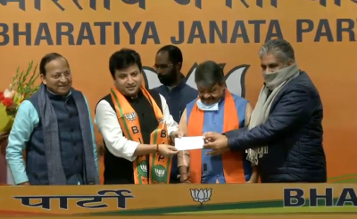Santipur MLA Arindam Bhattacharya joins BJP ahead of West Bengal Assembly polls