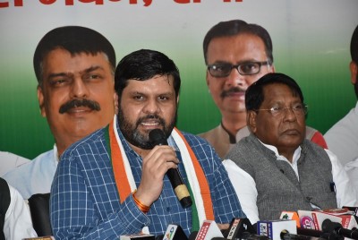 Congress addresses press conference against fuel prices in Ranchi