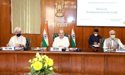 Amit Shah reviews development programs of Union Territory of Jammu and Kashmir