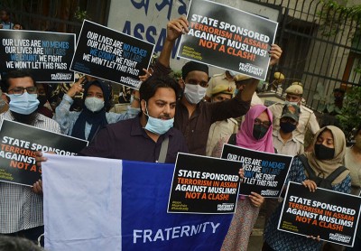 Protest against eviction drive in Assam's Dholpur