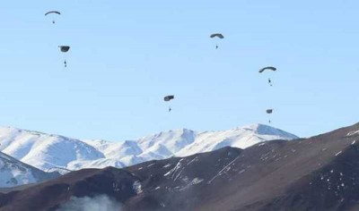 Indian Army's airborne exercise underway in Ladakh