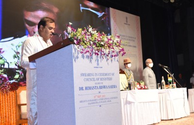 Himanta Biswa Sarma’s swearing-in ceremony in Assam