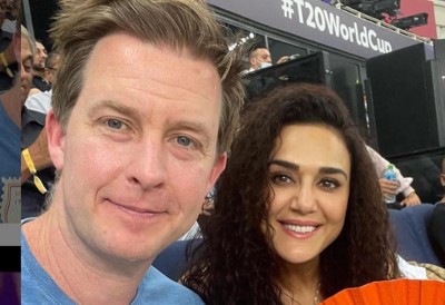 Preity Zinta, hubby Gene Goodenough enjoy World T20 clash between India, Pakistan in Dubai