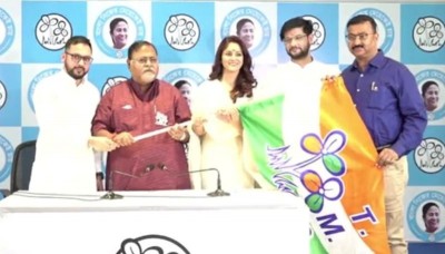 Actors Trina Saha, Neel Bhattacharya join TMC in West Bengal