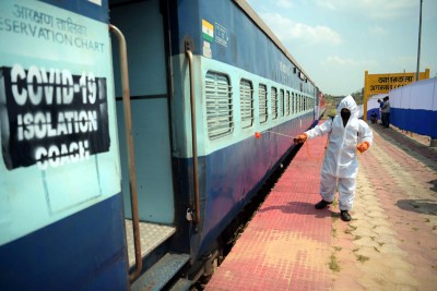 Train coaches converted into Covid isolation ward in Agartala