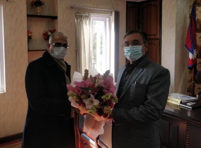Indian envoy to Nepal Vinay Mohan Kwatra meets Minister, discuss taking forward bilateral relationship