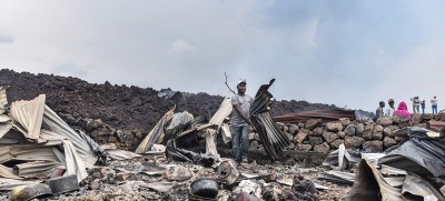 Thousands in Goma evacuated amid fears of further volcanic eruption