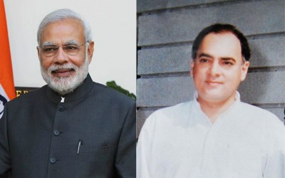Narendra Modi pays tribute to Rajiv Gandhi on birth anniversary