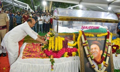 Actor Puneeth Rajkumar laid to rest in Bengaluru, BS Bommai pays last tribute
