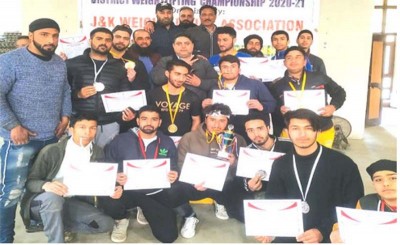 Jammu and Kashmir: Srinagar Weightlifting Championship held