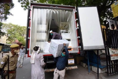 Bharat biotech vaccines uploaded at state centre in Lucknow