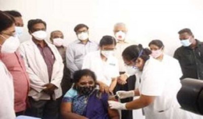 Telangana Governor gets first shot of COVID-19 Vaccine