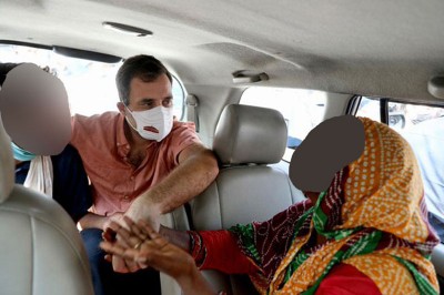 Child rights body asks Twitter India to delete image of Delhi Dalit girl's family posted by Rahul Gandhi