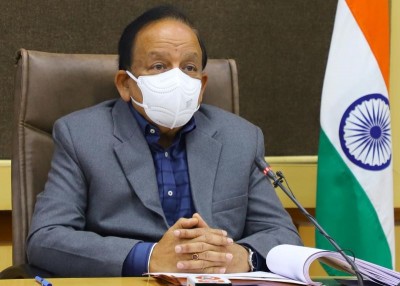 Health Minister Dr. Harsh Vardhan takes Covid-19 vaccine shot