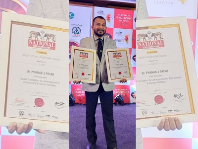 Dr Pranab J Patar conferred with Green Future Leadership and Water Leadership award