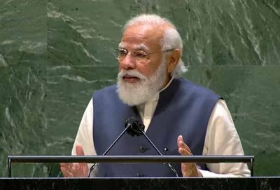 PM Narendra Modi addressing UNGA, pays tribute to those who died due to COVID-19 pandemic
