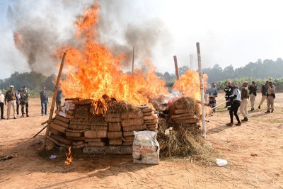 Drugs worth Rs 43 crore destroyed in Assam’s Karimganj