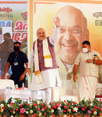 Amit Shah campaigns in Kerala
