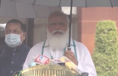 Parliament's monsoon session begins, PM Modi urges all to become 'Bahubali' taking COVID-19 vaccine