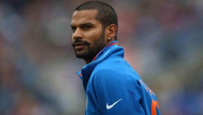 Jammu and Kashmir: Indian cricketer Shikhar Dhawan visits Shri Mata Vaishno Devi Cave Shrine