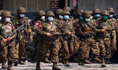 Myanmar's military officials detain two journalists