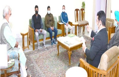 Jammu and Kashmir: Delegation of Shahabad Development Forum calls on Lt Governor Manoj Sinha