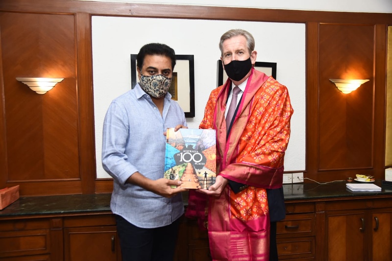 High Commissioner of Australia to India formally meet Telangana IT and Industries Minister
