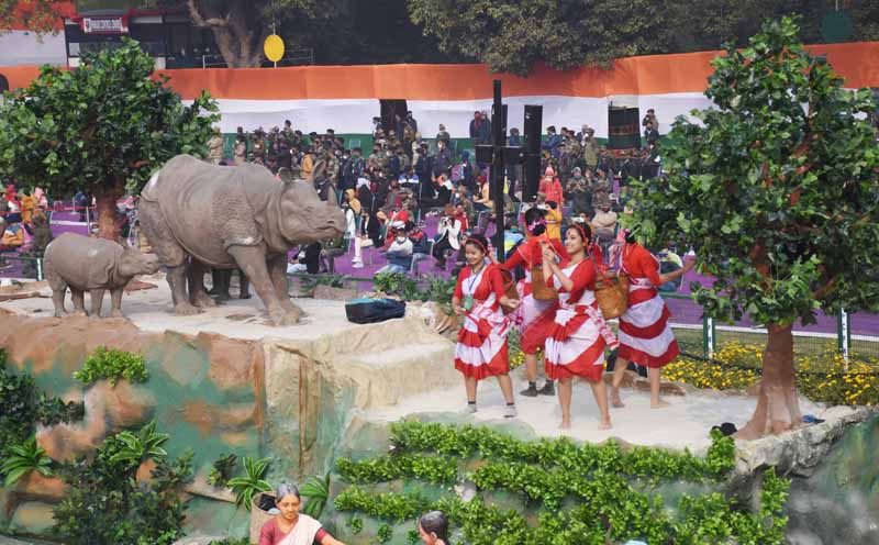 Rajpath during dress rehearsal of Republic Day Parade-2021