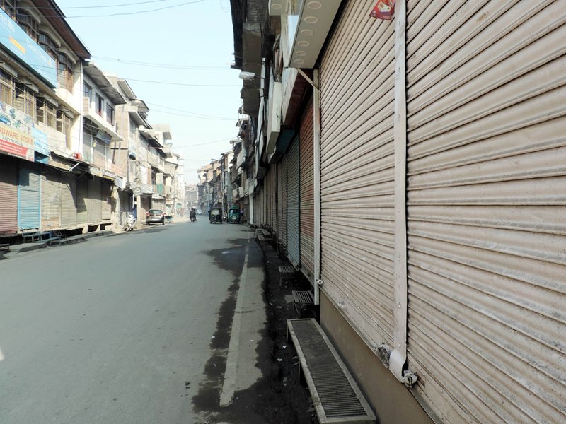 Strike in Kashmir's Srinagar