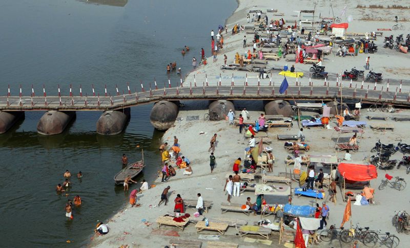 Purnima festival amid Covid in Prayagraj