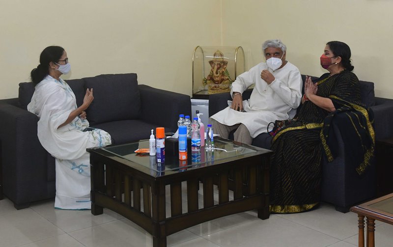 Mamata Banerjee meets Shabana Azmi in Delhi