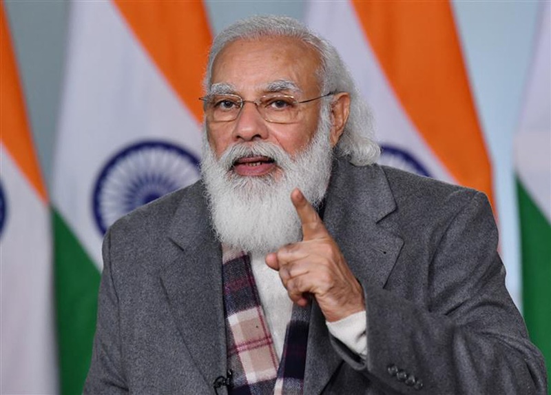 PM Modi addresses at the foundation stone laying ceremony of Light House projects across six states