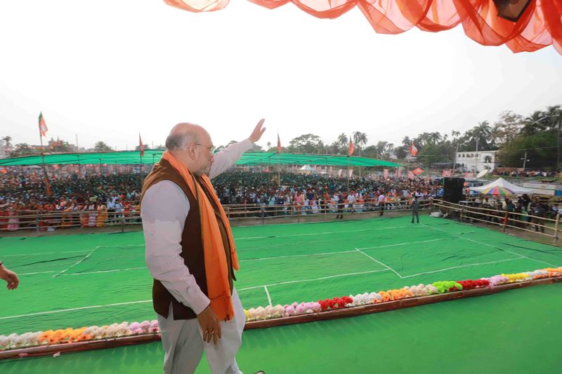 Amit Shah campaigns for BJP in Bengal