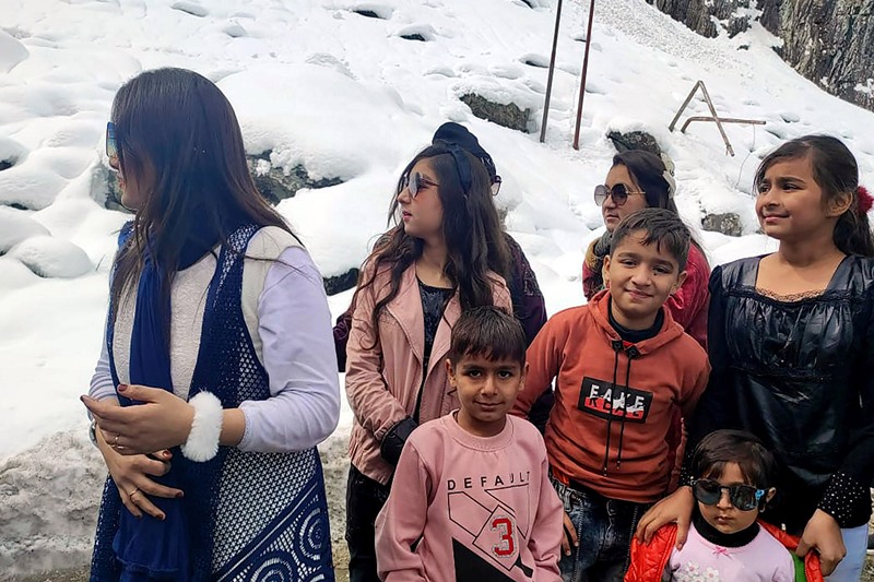 Snowfall in Srinagar