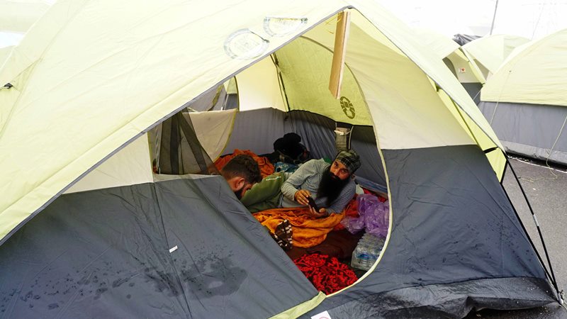 Farmers' protests continue in Singhu border