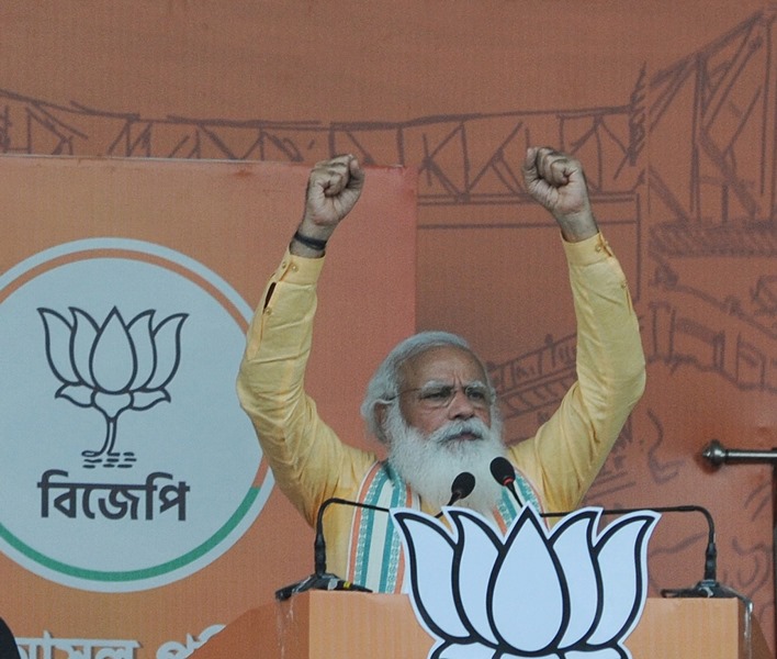 Modi, Yogi campaign for BJP in Bengal