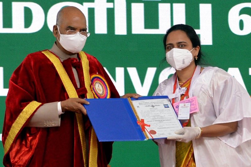 Prez Kovind addresses students of Thiruvalluvar University in Vellore