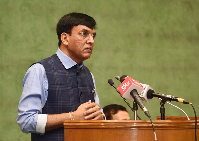 Health Minister Mansukh Mandaviya addresses sensitisation programme in Parliament